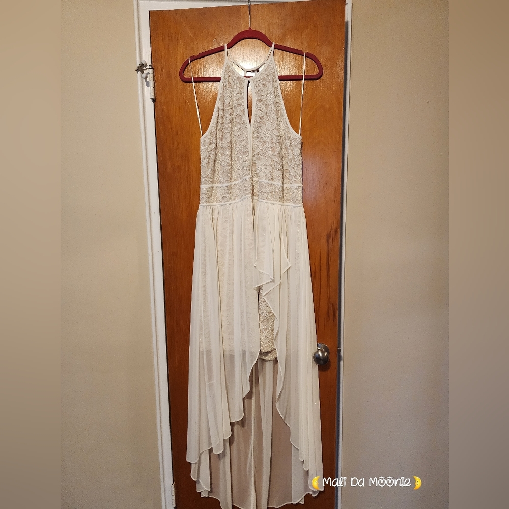 Ashley Stewart Size 16 Ivory Halter Dress